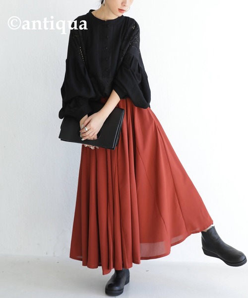 antiqua（アンティカ）の「パッチワークレースシャツ（シャツ/ブラウス・レディース・ブラック/オフホワイト/ブラック系その他/ホワイト系その他・FREE）」の22枚目の写真