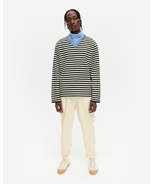 marimekko(マリメッコ)の「【kioski】 Tasaraita Taakse -shirt(Tシャツ/カットソー・レディース・ブラック/ブルー・LARGE/X-SMALL/SMALL/MEDIUM)」の12枚目の写真