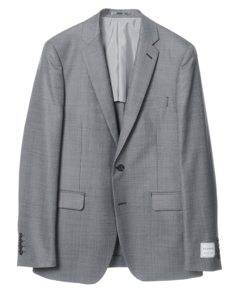 CROWDED CLOSET（クラウデッドクローゼット）の「NARROW ツイルピンヘッドスーツ/別売りベストあり/2ピースビジネスセットアップスーツ（スーツセット・メンズ・ネイビー/ブルー/グレー・04/03/02/01）」の10枚目の写真