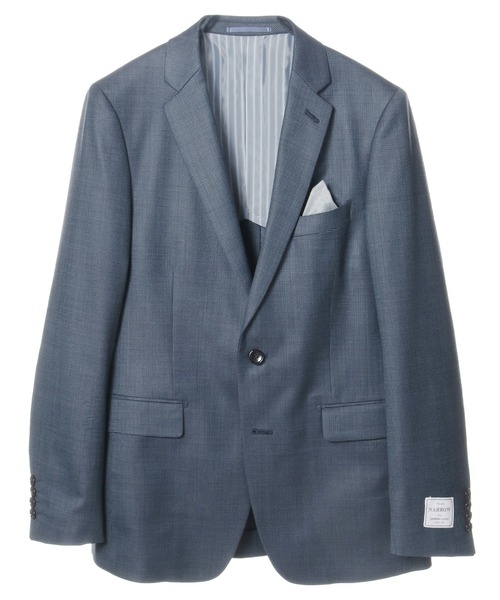 CROWDED CLOSET（クラウデッドクローゼット）の「NARROW ツイルピンヘッドスーツ/別売りベストあり/2ピースビジネスセットアップスーツ（スーツセット・メンズ・ネイビー/ブルー/グレー・04/03/02/01）」の15枚目の写真