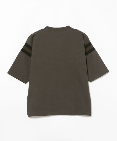 BEAMS LIGHTS（ビームスライツ）の「BEAMS LIGHTS / フットボール プリント Tシャツ（Tシャツ/カットソー・メンズ・チャコールグレー/ホワイト・LARGE/SMALL/MEDIUM）」の10枚目の写真