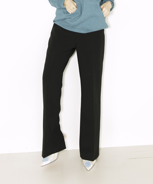 CITYSHOP（シティーショップ）の「BACK SLIT パンツ（その他パンツ・レディース・ブラック/グレー・38/36）」の2枚目の写真