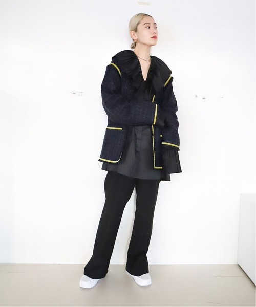 CITYSHOP（シティーショップ）の「BACK SLIT パンツ（その他パンツ・レディース・ブラック/グレー・38/36）」の13枚目の写真