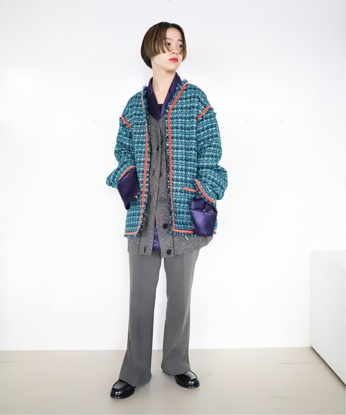 CITYSHOP（シティーショップ）の「BACK SLIT パンツ（その他パンツ・レディース・ブラック/グレー・38/36）」の11枚目の写真