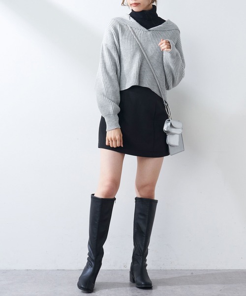 OLIVE des OLIVE（オリーブデオリーブ）の「セーラーカラーニット（ニット/セーター・レディース・ベージュ/グレー/オフホワイト・FREE）」の7枚目の写真