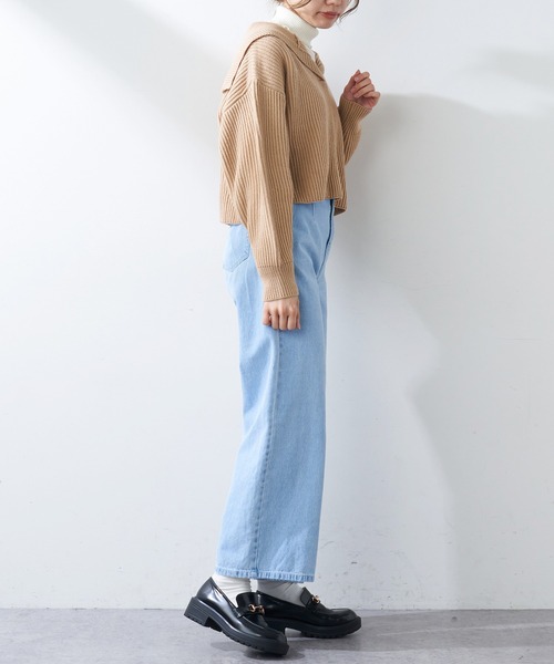 OLIVE des OLIVE（オリーブデオリーブ）の「セーラーカラーニット（ニット/セーター・レディース・ベージュ/グレー/オフホワイト・FREE）」の22枚目の写真