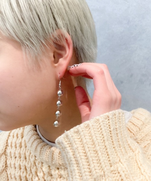 セール Yu Ka シルバーボールチェーンピアス ピアス 両耳用 Yu Ka ユーカ のファッション通販 Zozotown