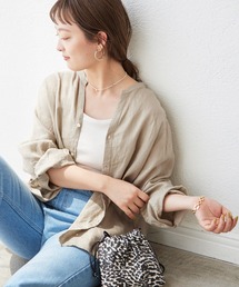 SLOBE IENA | European Flax オーバーシャツ【手洗い可能】◆(シャツ/ブラウス)