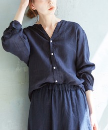 SLOBE IENA | European Flax オーバーシャツ【手洗い可能】◆(シャツ/ブラウス)