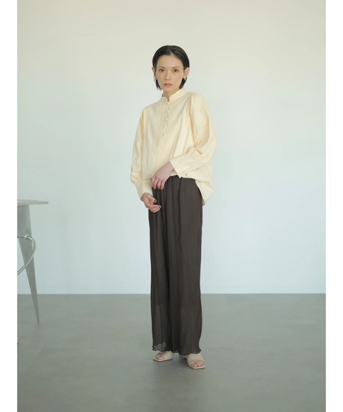 rem closet(レムクローゼット)の「チャイナシャツ(シャツ/ブラウス・レディース・ベージュ/アイボリー/サックスブルー・FREE)」の22枚目の写真