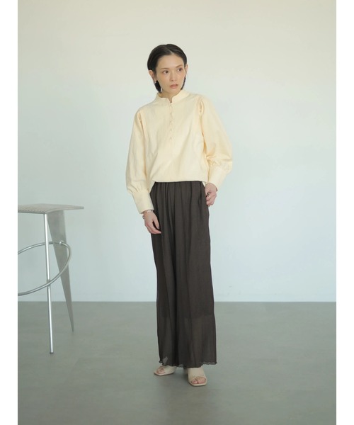 rem closet(レムクローゼット)の「チャイナシャツ(シャツ/ブラウス・レディース・ベージュ/アイボリー/サックスブルー・FREE)」の13枚目の写真