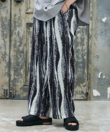 CASPER JOHN | Graphic pleats slacks/グラフィックプリーツスラックス(スラックス)