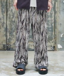 CASPER JOHN | Graphic pleats slacks/グラフィックプリーツスラックス(スラックス)