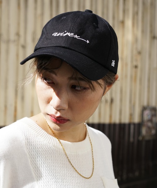 AVIREX（アヴィレックス）の「AB MARK CAP/ ABマーク キャップ（キャップ・レディース・ベージュ/ブラック/ホワイト・FREE）」の2枚目の写真
