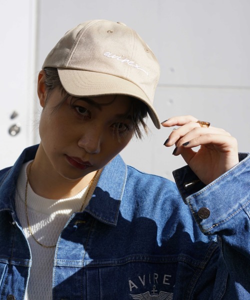 AVIREX（アヴィレックス）の「AB MARK CAP/ ABマーク キャップ（キャップ・レディース・ベージュ/ブラック/ホワイト・FREE）」の15枚目の写真