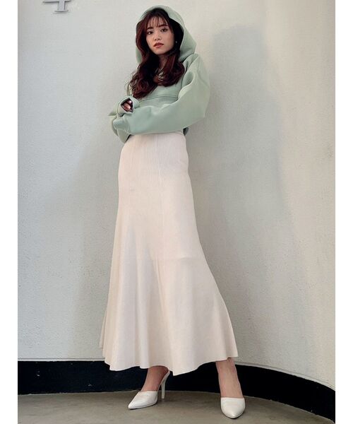 GYDA(ジェイダ)の「バックレースUPポンチショートパーカー(パーカー・レディース・ミント/ブラック/オフホワイト・FREE)」の11枚目の写真