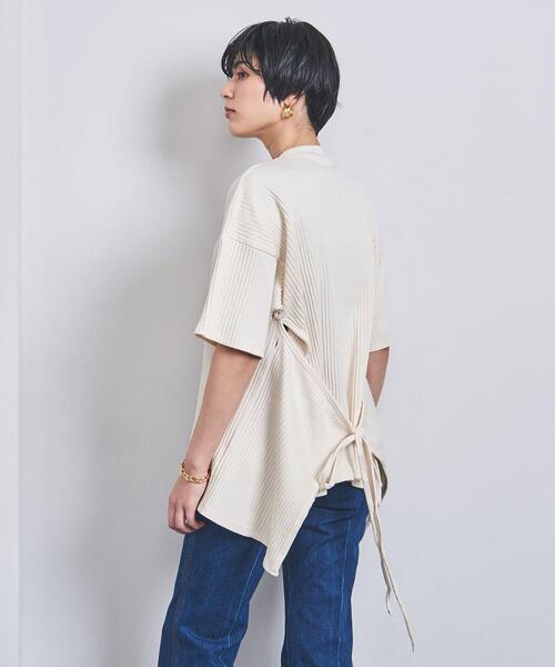 BASERANGE(ベースレンジ)の「<BASERANGE(ベースレンジ)>SHAW ショートスリーブ カットソー(Tシャツ/カットソー・レディース・ブラック/オフホワイト・XS)」の12枚目の写真