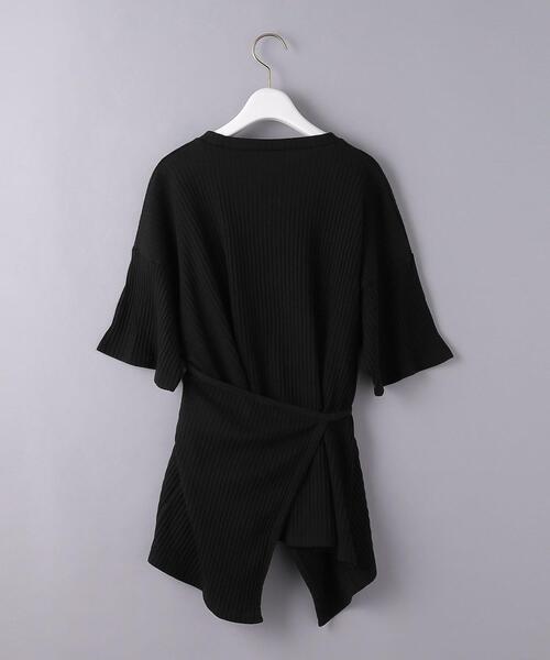 BASERANGE(ベースレンジ)の「<BASERANGE(ベースレンジ)>SHAW ショートスリーブ カットソー(Tシャツ/カットソー・レディース・ブラック/オフホワイト・XS)」の9枚目の写真