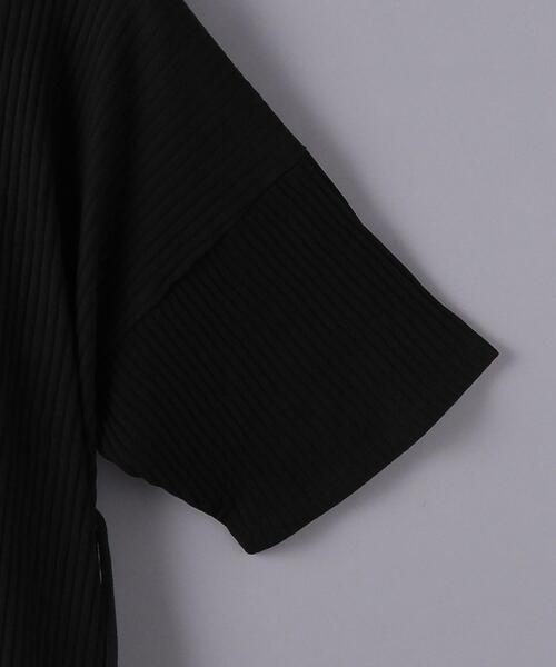 BASERANGE(ベースレンジ)の「<BASERANGE(ベースレンジ)>SHAW ショートスリーブ カットソー(Tシャツ/カットソー・レディース・ブラック/オフホワイト・XS)」の10枚目の写真