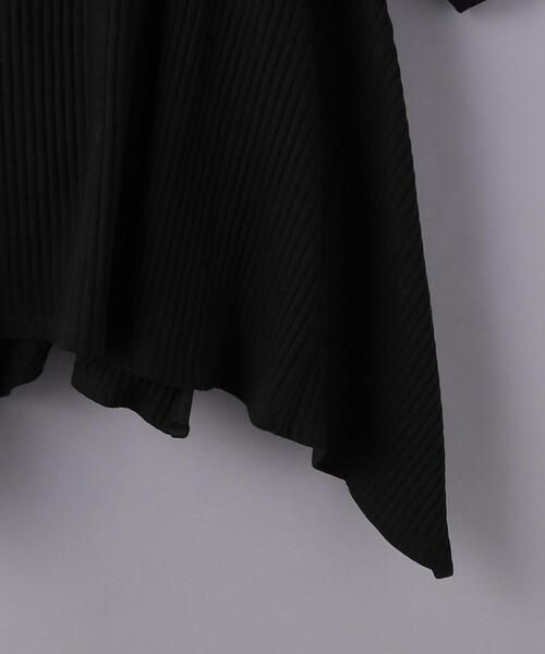 BASERANGE(ベースレンジ)の「<BASERANGE(ベースレンジ)>SHAW ショートスリーブ カットソー(Tシャツ/カットソー・レディース・ブラック/オフホワイト・XS)」の8枚目の写真