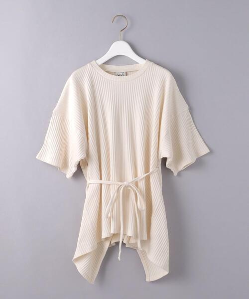 BASERANGE(ベースレンジ)の「<BASERANGE(ベースレンジ)>SHAW ショートスリーブ カットソー(Tシャツ/カットソー・レディース・ブラック/オフホワイト・XS)」の17枚目の写真