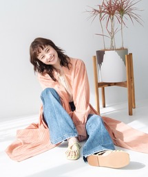 ドビーストライプシャツワンピース