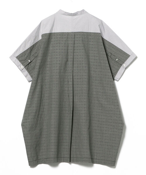 fennica(フェニカ)の「ART WORK BLUE / スタンドカラー チュニックブラウス(シャツ/ブラウス・レディース・ブラック系その他2・ONE SIZE)」の5枚目の写真