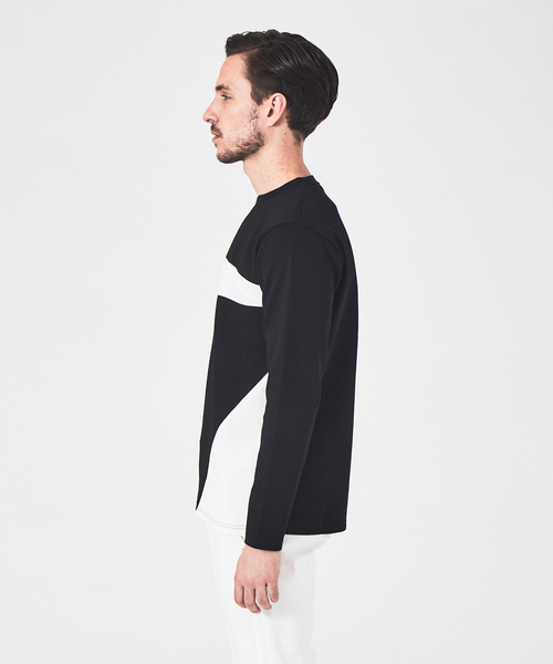 5351 POUR LES HOMMES（ゴーサンゴーイチプールオム）の「メッシュ切り替え 長袖プルオーバー（Tシャツ/カットソー・メンズ・ホワイト/チャコールグレー/ブラック・44/46/48/50）」の13枚目の写真