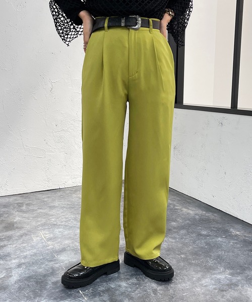 apres jour mignon（アプレジュールミニョン）の「テーパードパンツ【ZOZOTOWN限定アイテム】（その他パンツ・レディース・ブラック/オレンジ/グリーン系その他・SMALL/MEDIUM/X-LARGE）」の3枚目の写真