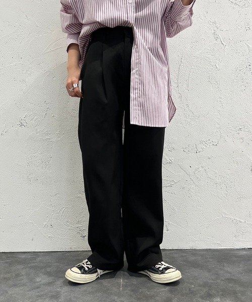 apres jour mignon（アプレジュールミニョン）の「テーパードパンツ【ZOZOTOWN限定アイテム】（その他パンツ・レディース・ブラック/オレンジ/グリーン系その他・SMALL/MEDIUM/X-LARGE）」の2枚目の写真