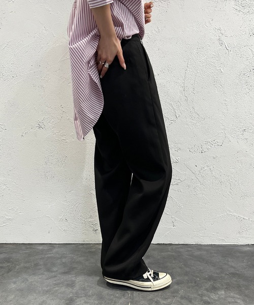 apres jour mignon（アプレジュールミニョン）の「テーパードパンツ【ZOZOTOWN限定アイテム】（その他パンツ・レディース・ブラック/オレンジ/グリーン系その他・SMALL/MEDIUM/X-LARGE）」の6枚目の写真