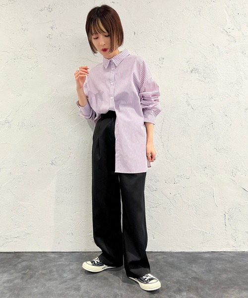 apres jour mignon（アプレジュールミニョン）の「テーパードパンツ【ZOZOTOWN限定アイテム】（その他パンツ・レディース・ブラック/オレンジ/グリーン系その他・SMALL/MEDIUM/X-LARGE）」の7枚目の写真