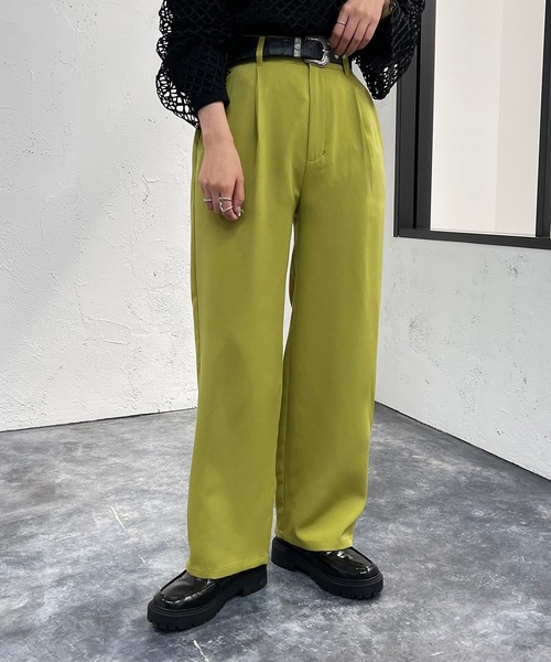 apres jour mignon（アプレジュールミニョン）の「テーパードパンツ【ZOZOTOWN限定アイテム】（その他パンツ・レディース・ブラック/オレンジ/グリーン系その他・SMALL/MEDIUM/X-LARGE）」の10枚目の写真