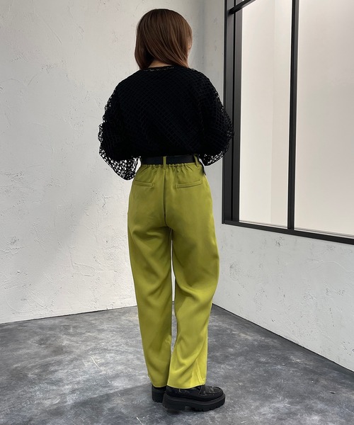 apres jour mignon（アプレジュールミニョン）の「テーパードパンツ【ZOZOTOWN限定アイテム】（その他パンツ・レディース・ブラック/オレンジ/グリーン系その他・SMALL/MEDIUM/X-LARGE）」の16枚目の写真