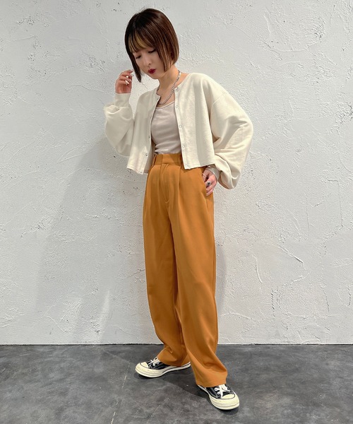 apres jour mignon（アプレジュールミニョン）の「テーパードパンツ【ZOZOTOWN限定アイテム】（その他パンツ・レディース・ブラック/オレンジ/グリーン系その他・SMALL/MEDIUM/X-LARGE）」の20枚目の写真