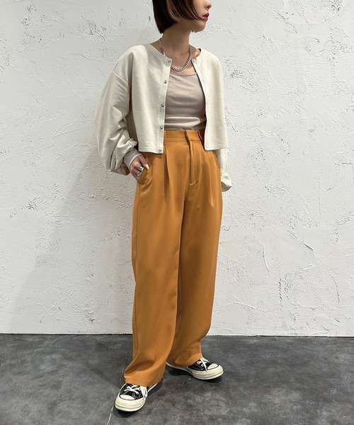 apres jour mignon（アプレジュールミニョン）の「テーパードパンツ【ZOZOTOWN限定アイテム】（その他パンツ・レディース・ブラック/オレンジ/グリーン系その他・SMALL/MEDIUM/X-LARGE）」の22枚目の写真