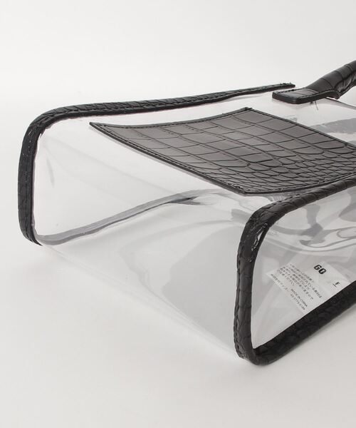 WEGO(ウィゴー)の「WEGO/パイピングクリアショルダー(ショルダーバッグ・レディース・ブラック/オフホワイト/グリーン・FREE)」の5枚目の写真