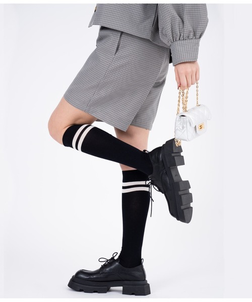 CHILLE（チル）の「先染めチェックタックショートパンツ（その他パンツ・レディース・グレー・FREE）」の11枚目の写真