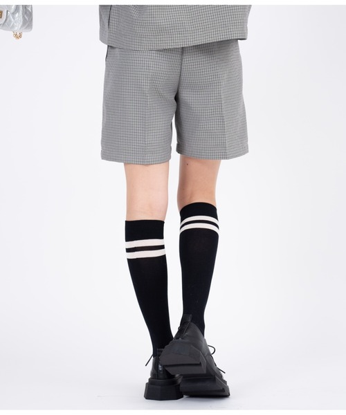 CHILLE（チル）の「先染めチェックタックショートパンツ（その他パンツ・レディース・グレー・FREE）」の12枚目の写真