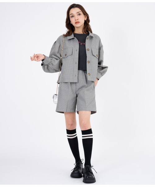 CHILLE（チル）の「先染めチェックタックショートパンツ（その他パンツ・レディース・グレー・FREE）」の14枚目の写真