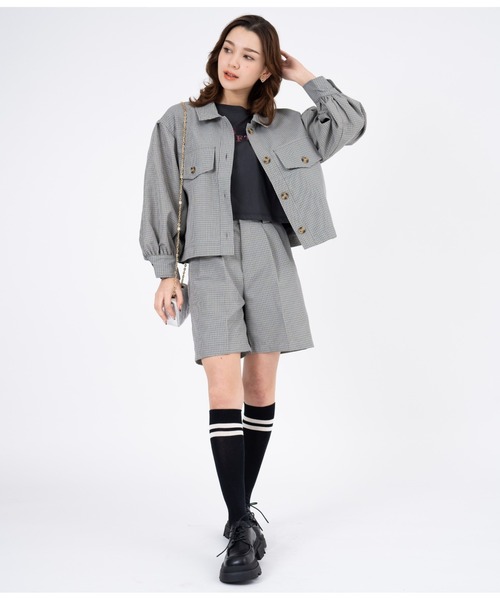 CHILLE（チル）の「先染めチェックタックショートパンツ（その他パンツ・レディース・グレー・FREE）」の13枚目の写真