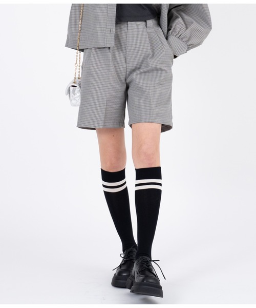 CHILLE（チル）の「先染めチェックタックショートパンツ（その他パンツ・レディース・グレー・FREE）」の17枚目の写真