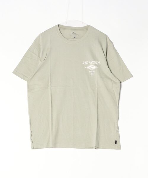 rip curl(リップカール)の「【RIPCURL(リップカール)】FADE OUT ICON/アイコンロゴバックプリント半袖ワンポイントTシャツ(Tシャツ/カットソー・メンズ・ブラック/ナチュラル/ピンク系その他2/ブルー系その他/プラム/ブラック×ピンク/セージグリーン/グリーン系その他・SMALL/MEDIUM/LARGE/X-LARGE/X-SMALL)」の5枚目の写真