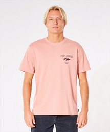 【RIPCURL(リップカール)】FADE OUT ICON/アイコンロゴバックプリント半袖ワンポイントTシャツ
