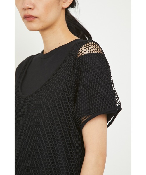 HeRIN.CYE(ヘリンドットサイ)の「Layerd long tee(ワンピース・レディース・ホワイト/ブラック/ベージュ・FREE)」の3枚目の写真
