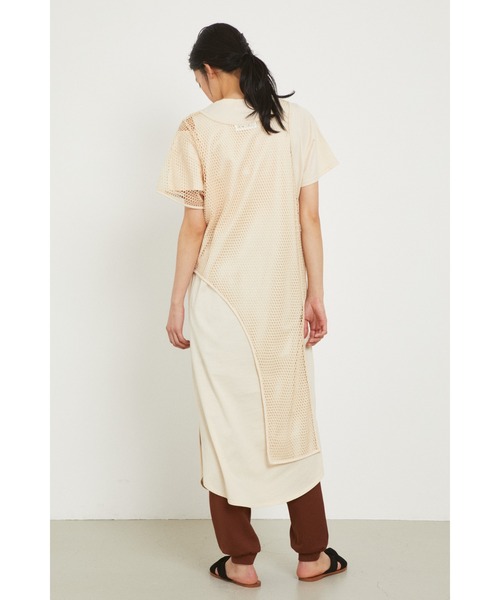 HeRIN.CYE(ヘリンドットサイ)の「Layerd long tee(ワンピース・レディース・ホワイト/ブラック/ベージュ・FREE)」の14枚目の写真