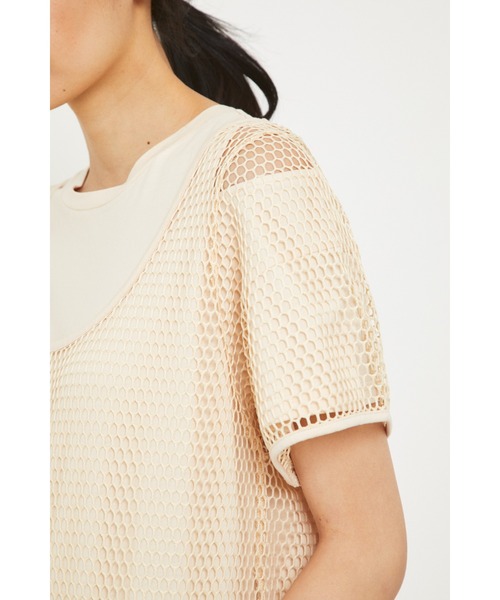 HeRIN.CYE(ヘリンドットサイ)の「Layerd long tee(ワンピース・レディース・ホワイト/ブラック/ベージュ・FREE)」の15枚目の写真