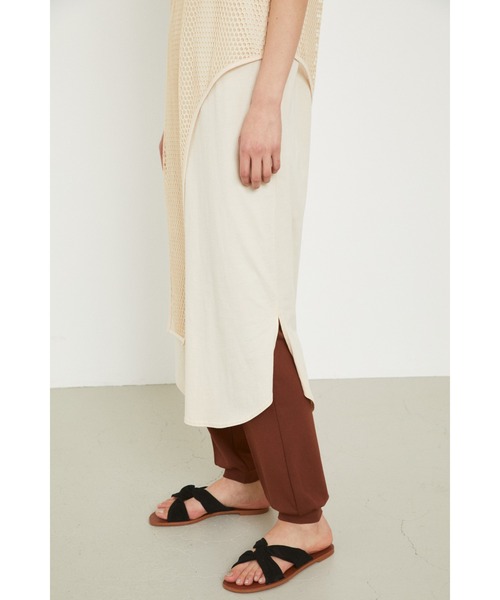 HeRIN.CYE(ヘリンドットサイ)の「Layerd long tee(ワンピース・レディース・ホワイト/ブラック/ベージュ・FREE)」の16枚目の写真
