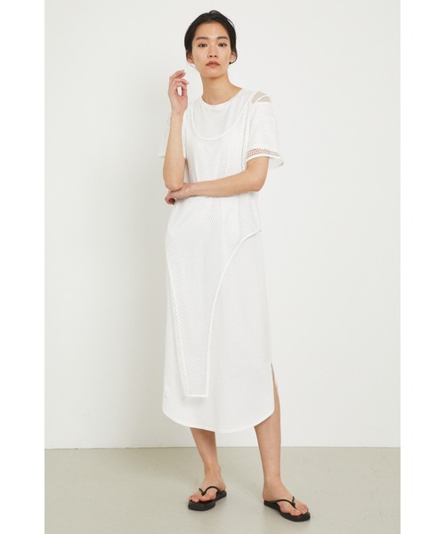 HeRIN.CYE(ヘリンドットサイ)の「Layerd long tee(ワンピース・レディース・ホワイト/ブラック/ベージュ・FREE)」の10枚目の写真