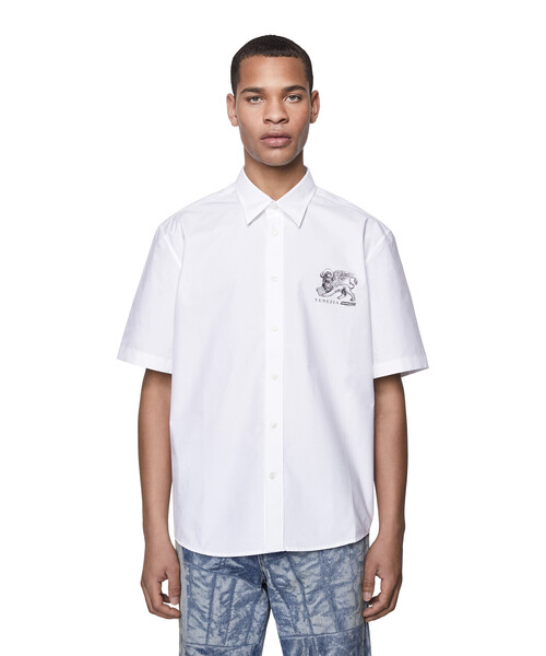 DIESEL（ディーゼル）の「メンズ シャツ 半そで プリント（シャツ/ブラウス・メンズ・ホワイト/ブラック・SMALL/MEDIUM/X-LARGE/X-SMALL/XX-LARGE/LARGE）」の13枚目の写真